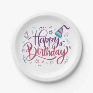 Prato De Papel Brincadeiras de Papel de Aniversário