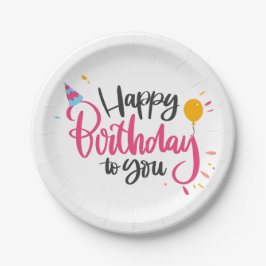 Prato De Papel Brincadeiras de Papel de Aniversário