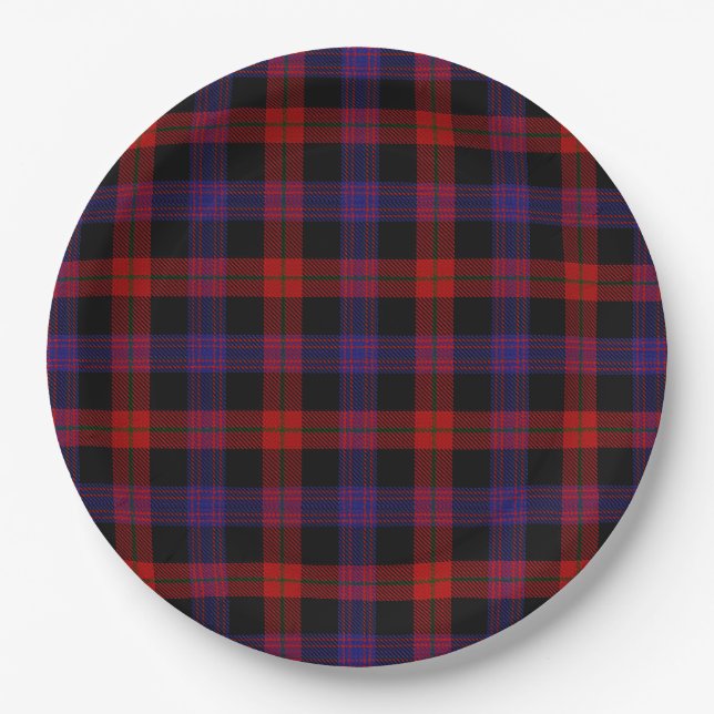 Prato De Papel Brown Grady Tartan (Frente)