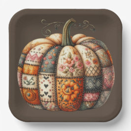 PRATO DE PAPEL BROWN & ORANFALL PATCHWORK PUMPKIN