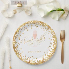 Prato De Papel Brunch e Noivado | Bachelorette | CHÁ