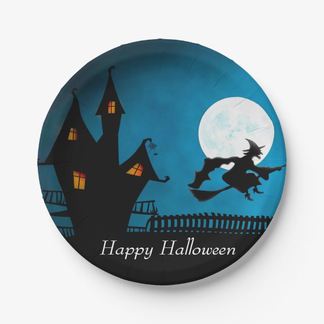 Prato De Papel Bruxa Voadora (Frente)