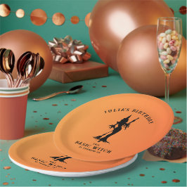 Prato De Papel bruxas modernas do Halloween