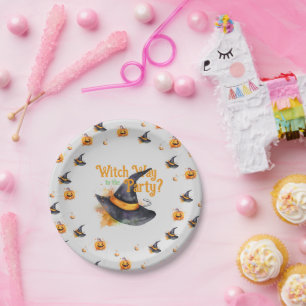 Prato De Papel Bruxo Hat Halloween
