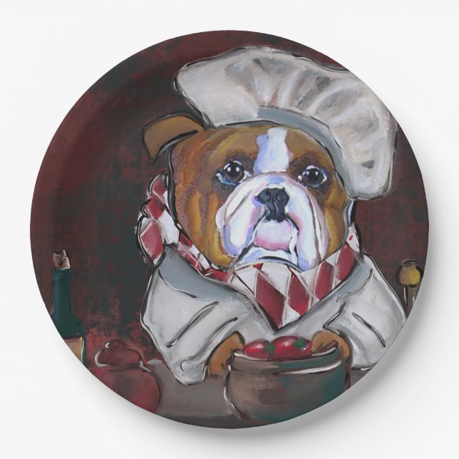Prato De Papel Bulldog  (Frente)