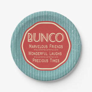 Prato De Papel Bunco Vintage Emblem