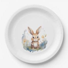 Prato De Papel Bunny Gênero Neutro