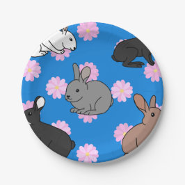 Prato De Papel Bunny Rabbits