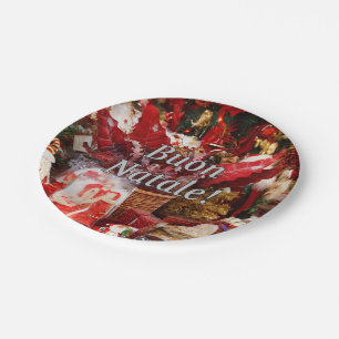 Prato De Papel Buon Natale! Feliz Natal no wf italiano