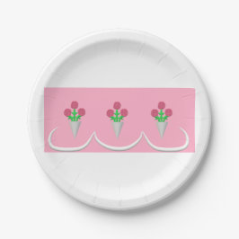 Prato De Papel Buquê de casamento