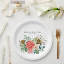 Buquê de Flores Silvestres Boho Rosa Aguarela Casa