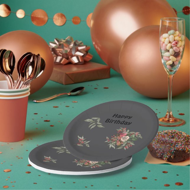 Prato De Papel Buquê de rosas All-Over Impressão Apron (Múltiplo)