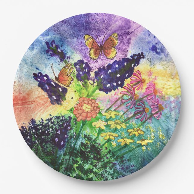 Prato De Papel Buquê do Bluebonnet (Frente)