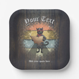 Prato De Papel Busca Sunset do gatinho Buccaneer