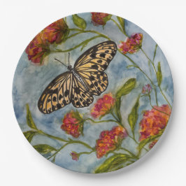 Prato De Papel Butterfly Birthday Paper Plates