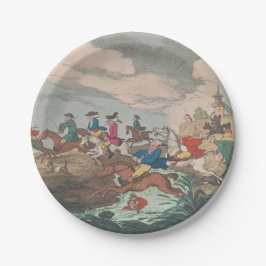 Prato De Papel Caça - Placas de Papel Redondas