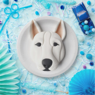 Prato De Papel Cachorro Brittany Spaniel 3D Inspirado
