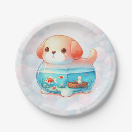 Prato De Papel Cachorro Cachorro Aventura Papelão