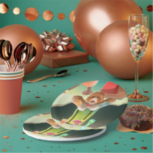 Prato De Papel Cachorro de Bartending no Bar Retroativo