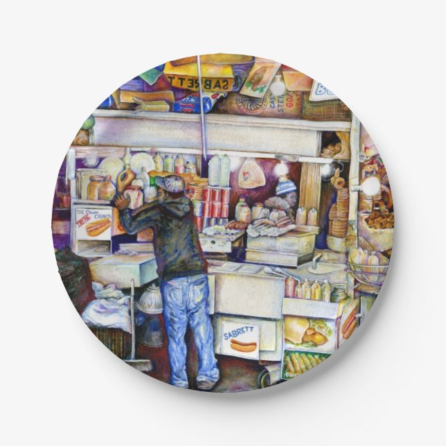 Prato De Papel Cachorro quente, Nova Iorque (Frente)