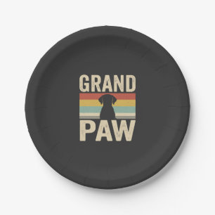 Prato De Papel Cachorro Retro Grand Paw Vintage