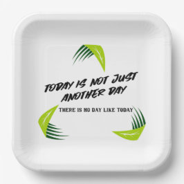 Prato De Papel Cada dia é especial!