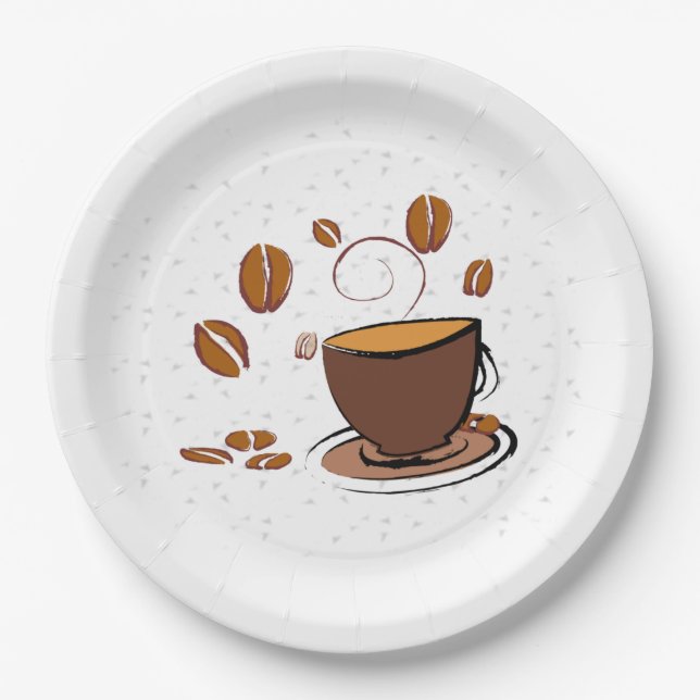 Prato De Papel Café Amor (Frente)