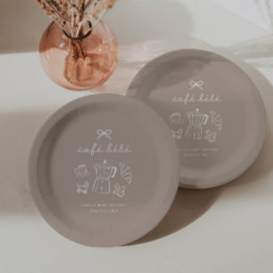 Prato De Papel Café Bebe Home Coffee Baby Shower Latte