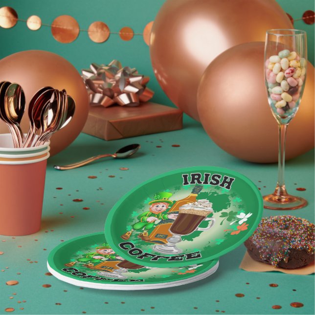 Prato De Papel Café Irlandês - Um Elixir. (Múltiplo)