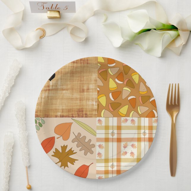 Prato De Papel Cair 4 cantos 1 Design Placa Jante (Casamento)