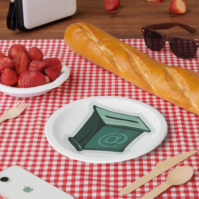 Prato De Papel Caixa de Votação Verde (Criador carregado)