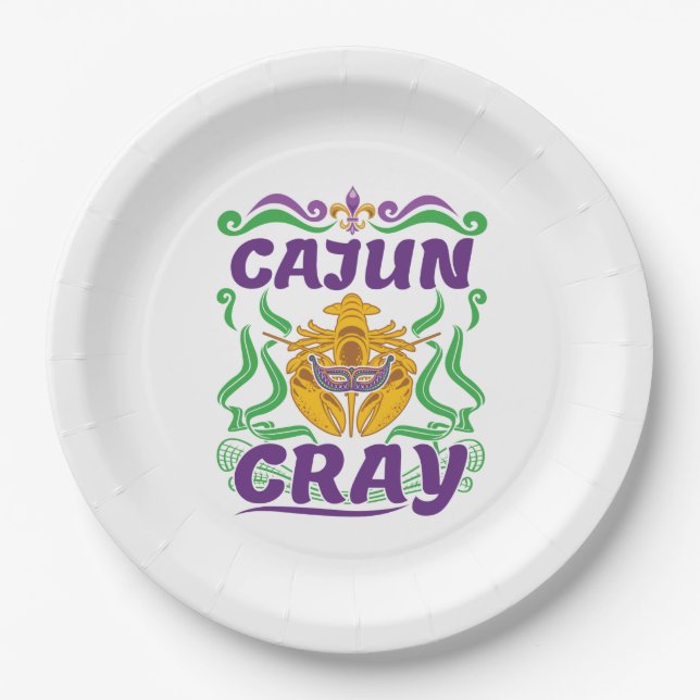 Prato De Papel Cajun Cray Crawfish Boil Louisiana Nova Orleans (Frente)