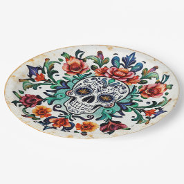 Prato De Papel 💀 🎉 Calavera Carousel Día de los Muertos