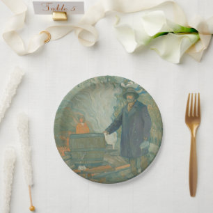 Prato De Papel Caldeira Branca de Moonshiners Florestais