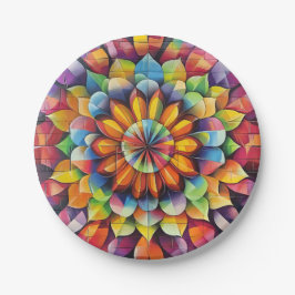 Prato De Papel Caleidescópio