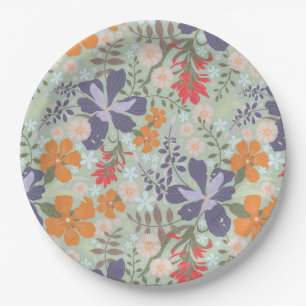 Prato De Papel California Meadow (Paris White) - Paper Plates