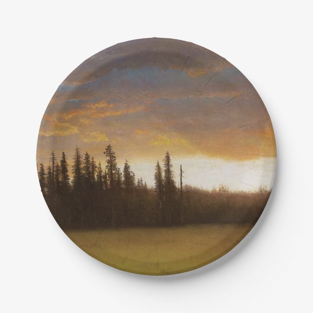 Prato De Papel California Sunset (Paisagem californiana) (Frente)