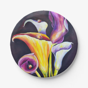Prato De Papel Calla Lillies