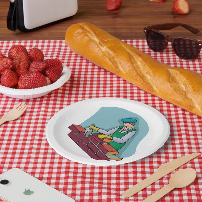 Prato De Papel Camada De Galho No Trabalho (Criador carregado)