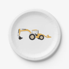 Prato De Papel Caminhão de Construção de Backhoe
