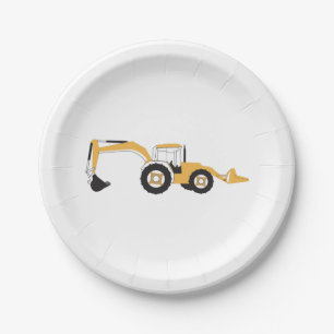 Prato De Papel Caminhão de Construção de Backhoe