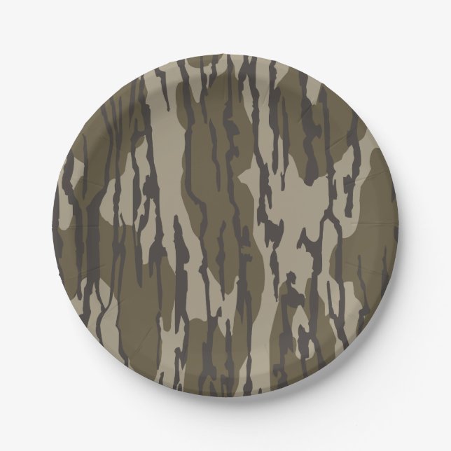 Prato De Papel Camo de Bottomland para homens caçando roupa (Frente)