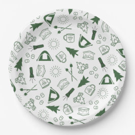 Prato De Papel Camp Bachelorette Green Paper Napkin