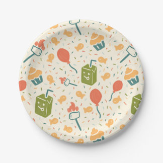 Prato De Papel Camp Chaos 4th Birthday paper plates
