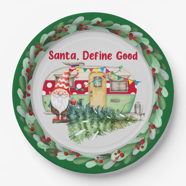 Prato De Papel Campanha de Natal Pensado (Frente)
