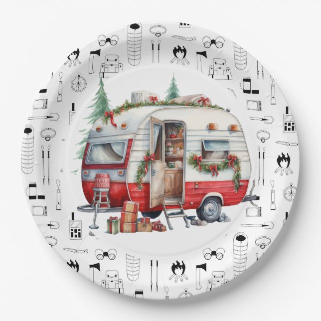 Prato De Papel Campanha de Natal Pensado (Frente)