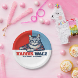 Prato De Papel Campanha Harris Walz