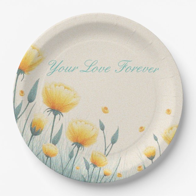Prato De Papel Campo de amor sem fim (Frente)