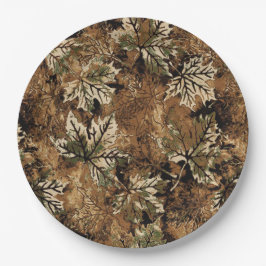 Prato De Papel Camuflagem de Folhas Secas para Caçadores