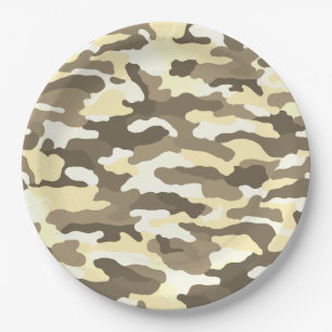 Prato De Papel Camuflagem do Deserto